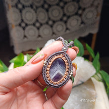 Load image into Gallery viewer, Chevron Amethyst Necklace