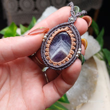 Load image into Gallery viewer, Chevron Amethyst Necklace