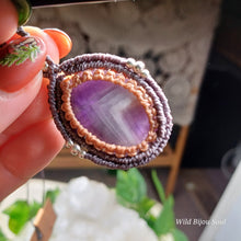 Load image into Gallery viewer, Chevron Amethyst Necklace