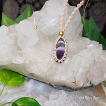 Load image into Gallery viewer, Chevron Amethyst Necklace