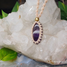 Load image into Gallery viewer, Chevron Amethyst Necklace
