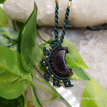 Load image into Gallery viewer, Amethyst Crescent Moon Necklace