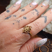 Load image into Gallery viewer, Flower Mandala Ring