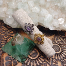Load image into Gallery viewer, Amethyst Mandala Ring