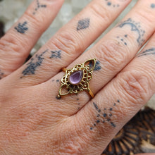 Load image into Gallery viewer, Amethyst Boho Ring