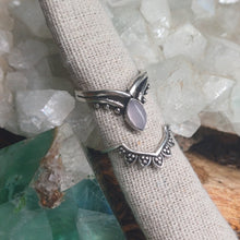 Load image into Gallery viewer, Rose Quartz Silver Rings