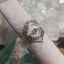 Load image into Gallery viewer, Amethyst Silver Rings
