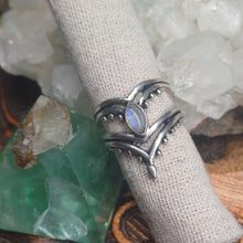 Load image into Gallery viewer, Moonstone Silver Rings