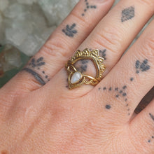Load image into Gallery viewer, Moonstone Brass Rings