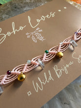 Load image into Gallery viewer, Mixed crystals and Bells anklet