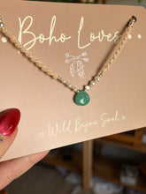 Load image into Gallery viewer, Amazonite Pearl necklace
