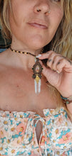 Load image into Gallery viewer, Unakite and Clear Quartz Necklace