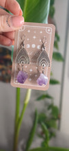Load image into Gallery viewer, Amethyst Boho Earrings