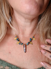Load image into Gallery viewer, Smokey Quartz & Apatite Necklace