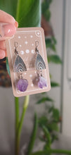 Load image into Gallery viewer, Amethyst Boho Earrings