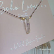Load image into Gallery viewer, Clear Quartz & Amethyst Necklace