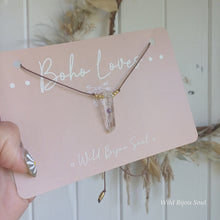 Load image into Gallery viewer, Clear Quartz & Amethyst Necklace