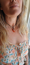 Load image into Gallery viewer, Carnelian Arrowhead necklace
