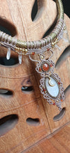 Load image into Gallery viewer, Goddess Choker - Selenite • Carnelian •Clear Quartz