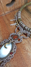 Load image into Gallery viewer, Goddess Choker - Selenite • Carnelian •Clear Quartz