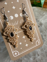 Load image into Gallery viewer, Lolite Macrame Earrings
