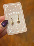 Celestial star earrings