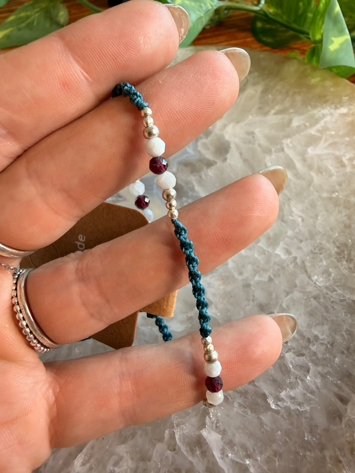 Garnet and Moonstone Necklace
