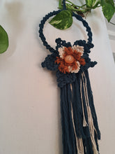 Load image into Gallery viewer, Navy Blue Wreath with Peach Selenite
