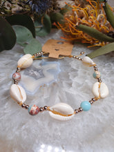 Load image into Gallery viewer, Jasper Cowrie Shell Anklet
