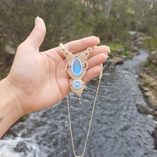 Load image into Gallery viewer, Moonstone &amp; Larimar  ~ 𝕎𝕒𝕥𝕖𝕣 ~ 💧
