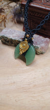 Load image into Gallery viewer, Handmade Aventurine Moon Charm Necklace
