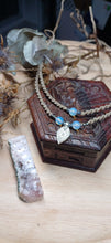 Load image into Gallery viewer, Handmade Double Layered Opalite Necklace
