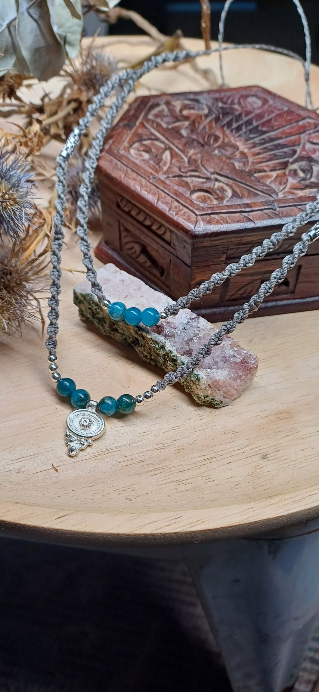 Handmade Double Layered Apatite Necklace