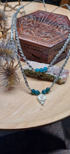 Load image into Gallery viewer, Handmade Double Layered Apatite Necklace
