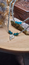 Load image into Gallery viewer, Handmade Double Layered Apatite Necklace
