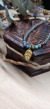 Load image into Gallery viewer, Handmade Brass Charm Jasper Necklace
