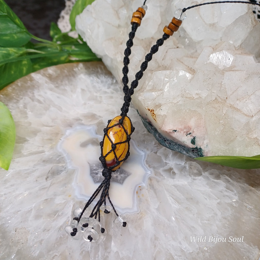 Mookaite Tassel Necklace