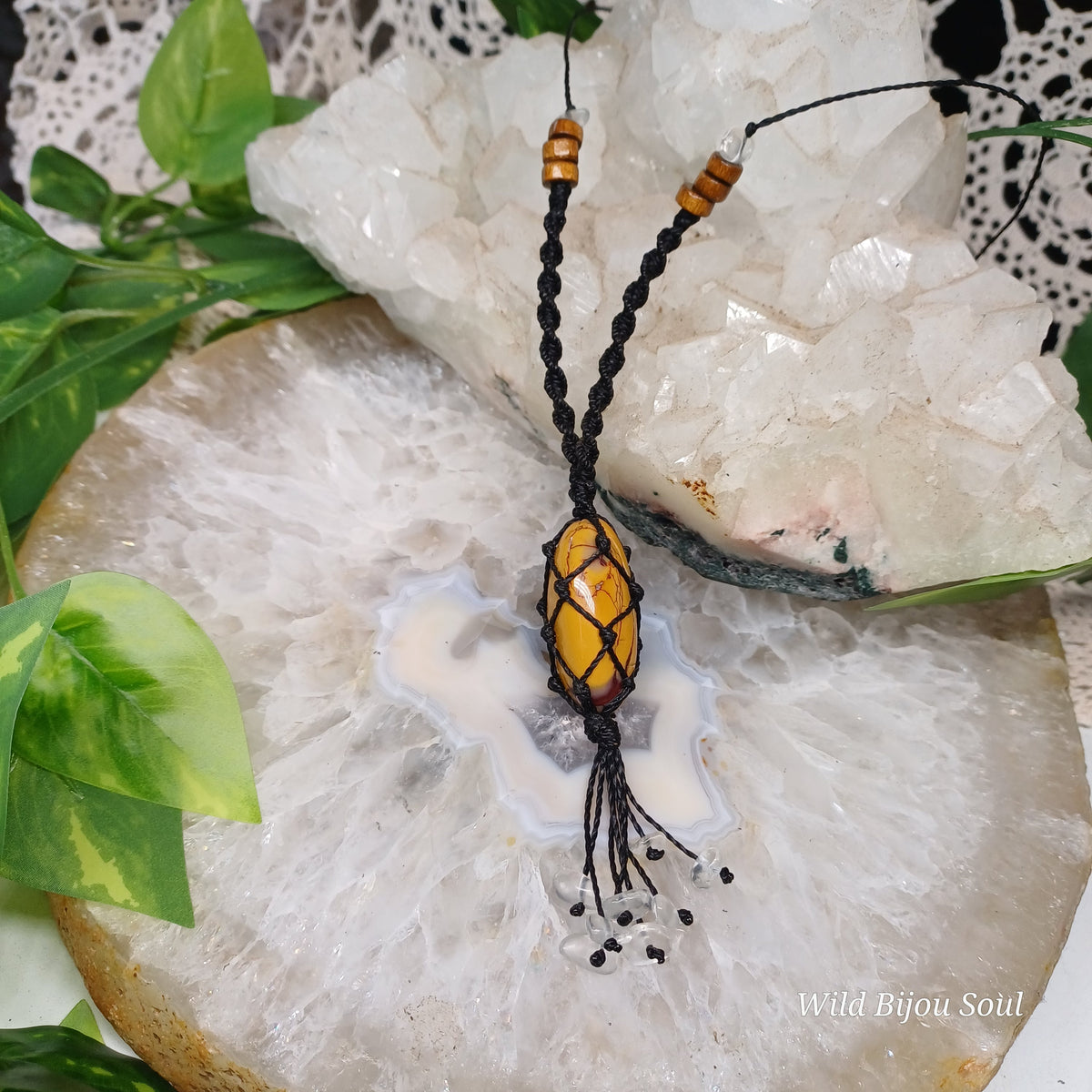 Mookaite Tassel Necklace