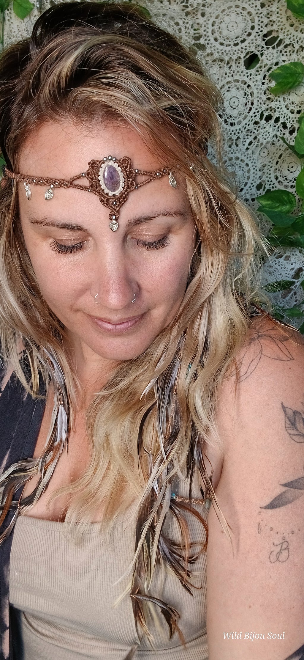 Gem Lepidolite Crown