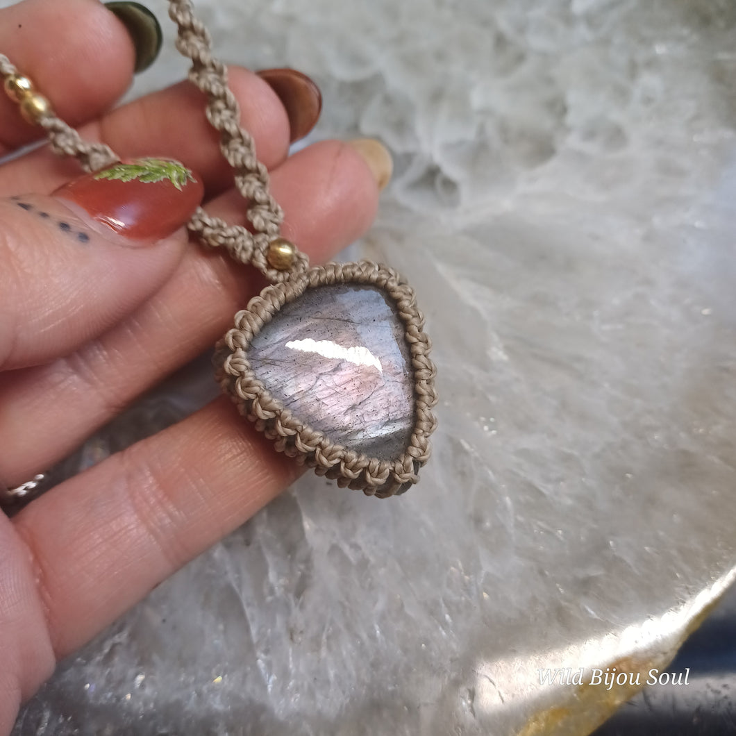 Purple Labradorite Necklace