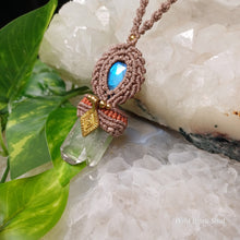 Load image into Gallery viewer, Labradorite &amp; Clear Quartz Necklace
