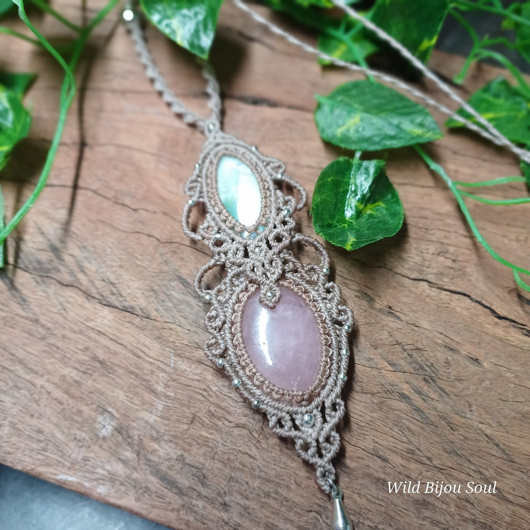 Heart & Soul Renewal ~ Hemimorphite & Rose Quartz