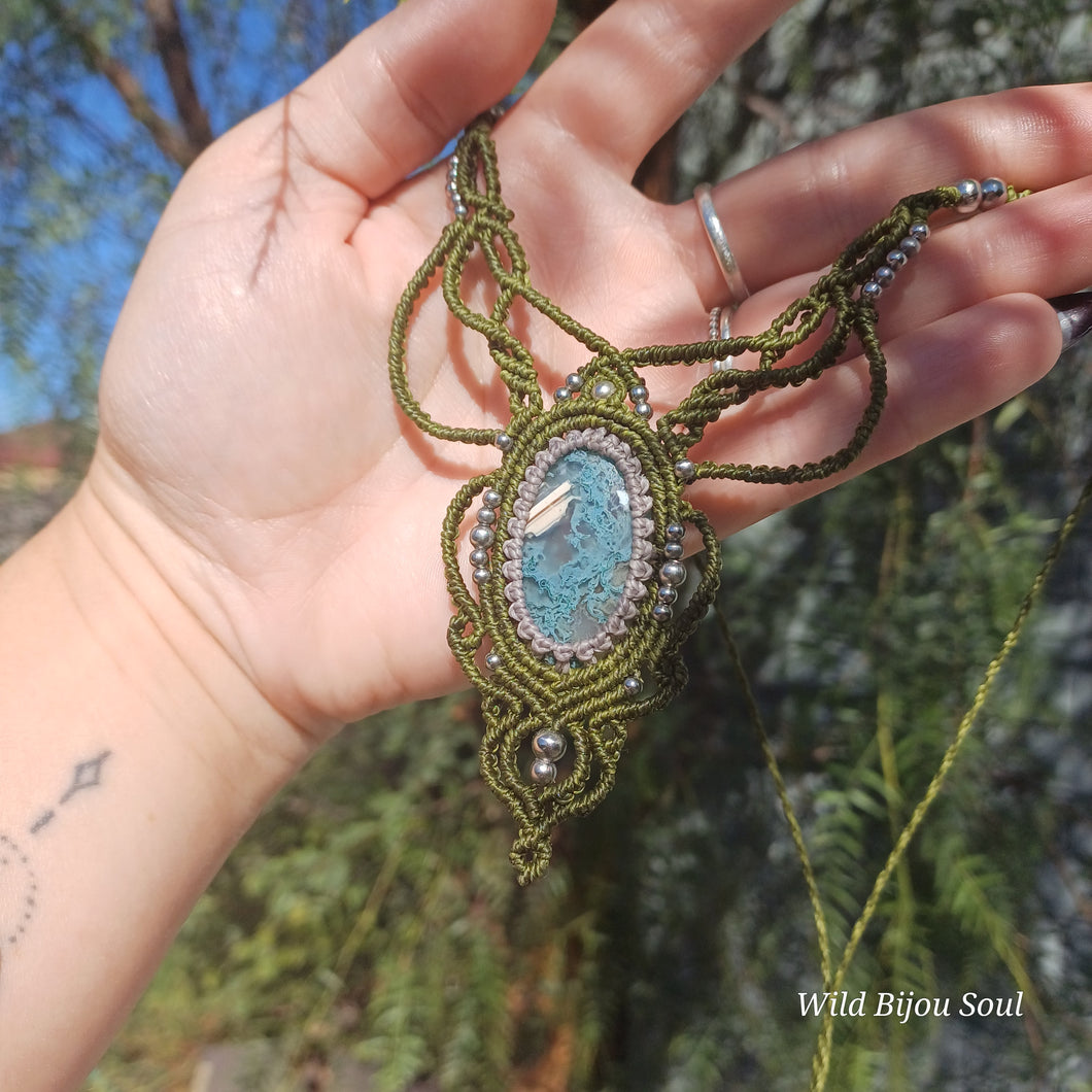 “Greenheart” - Moss Agate