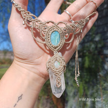 Load image into Gallery viewer, &quot;Celestial Dream song&quot; Larimar, Clear Quartz and Opal
