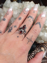 Load image into Gallery viewer, Silver Ruby Rings
