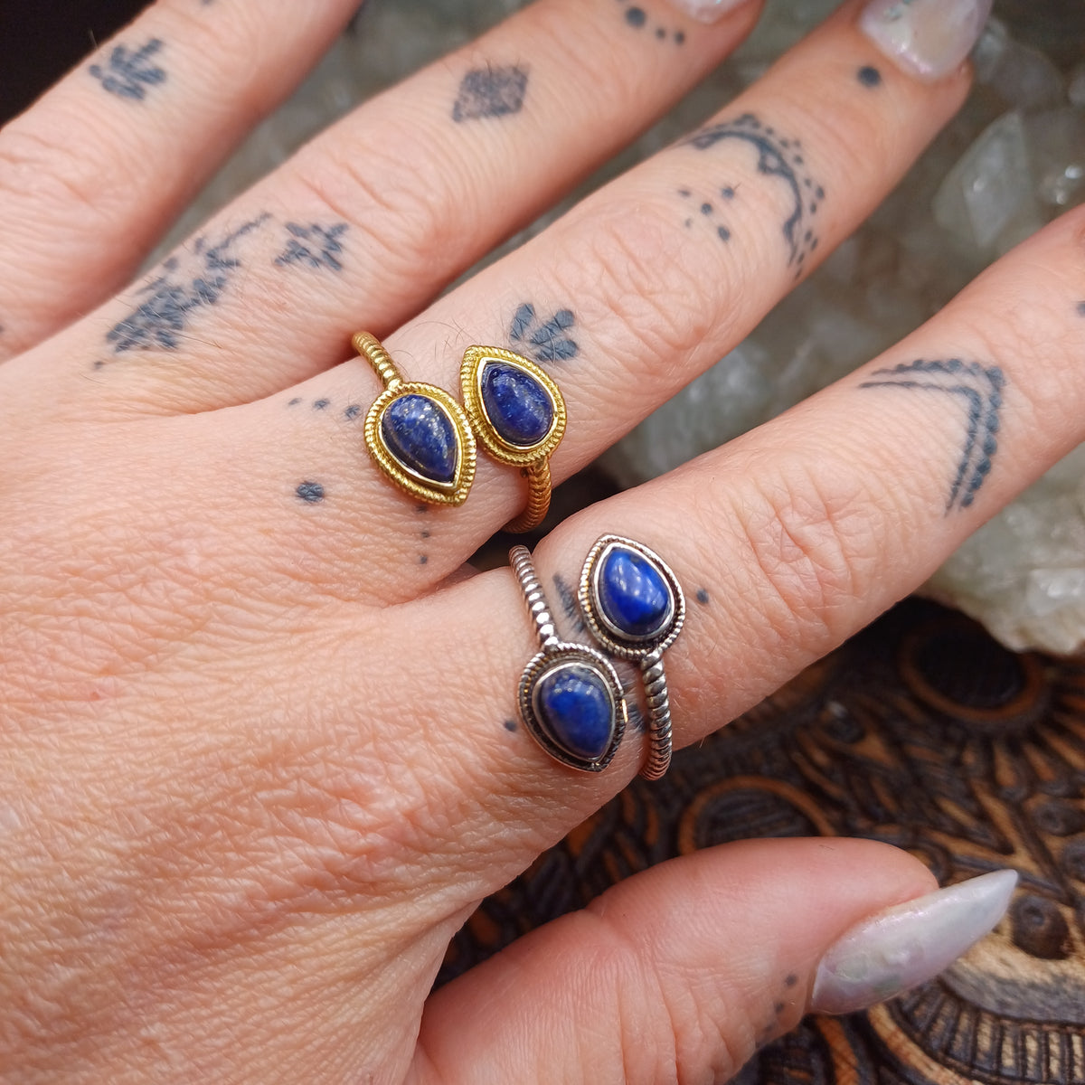 Lapis Lazuli Wrap Ring