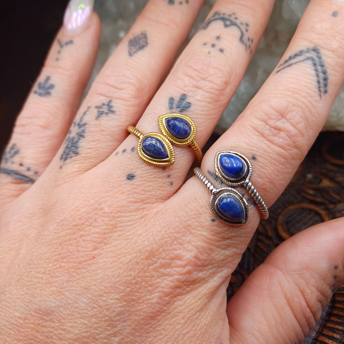 Lapis Lazuli Wrap Ring