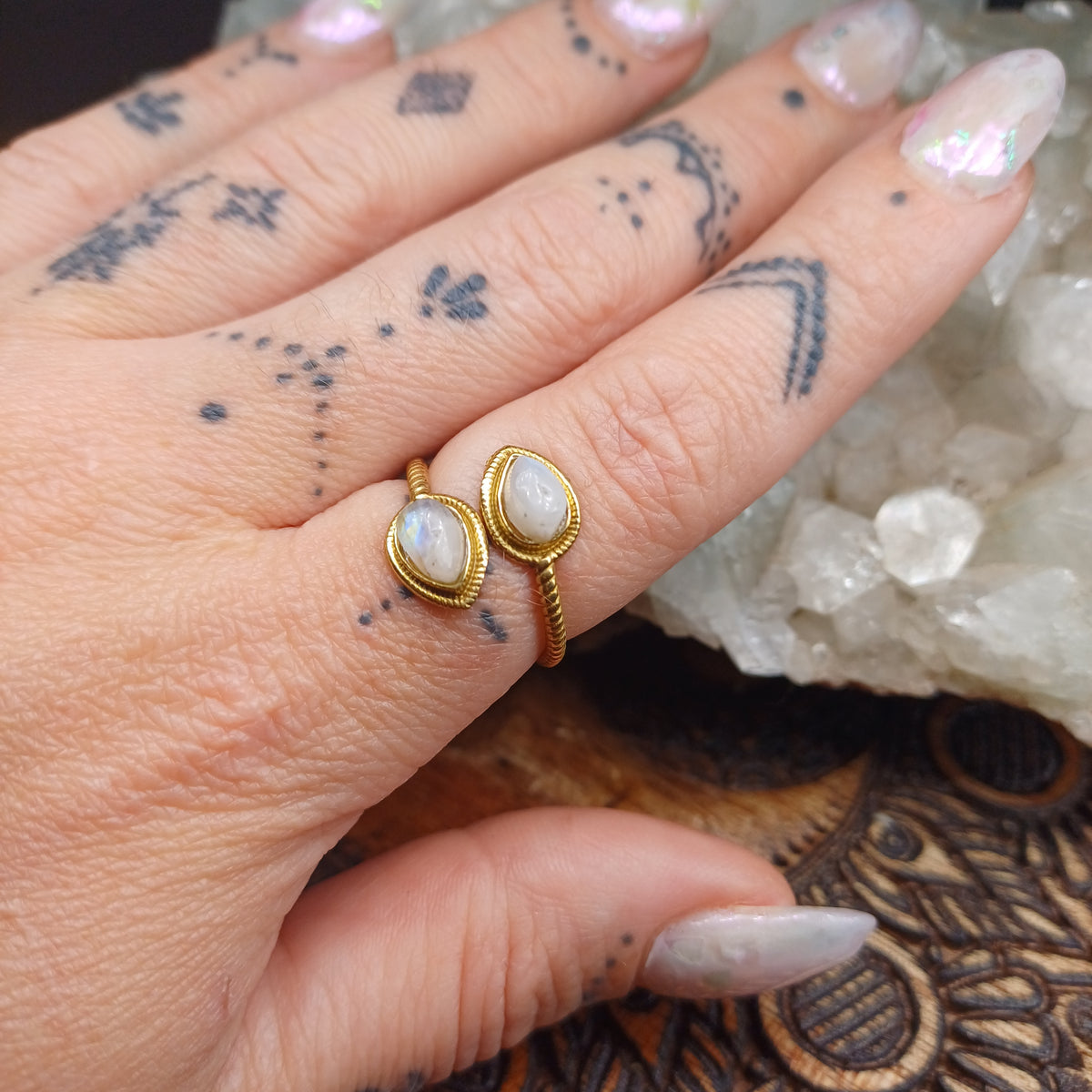 Moonstone Wrap Ring