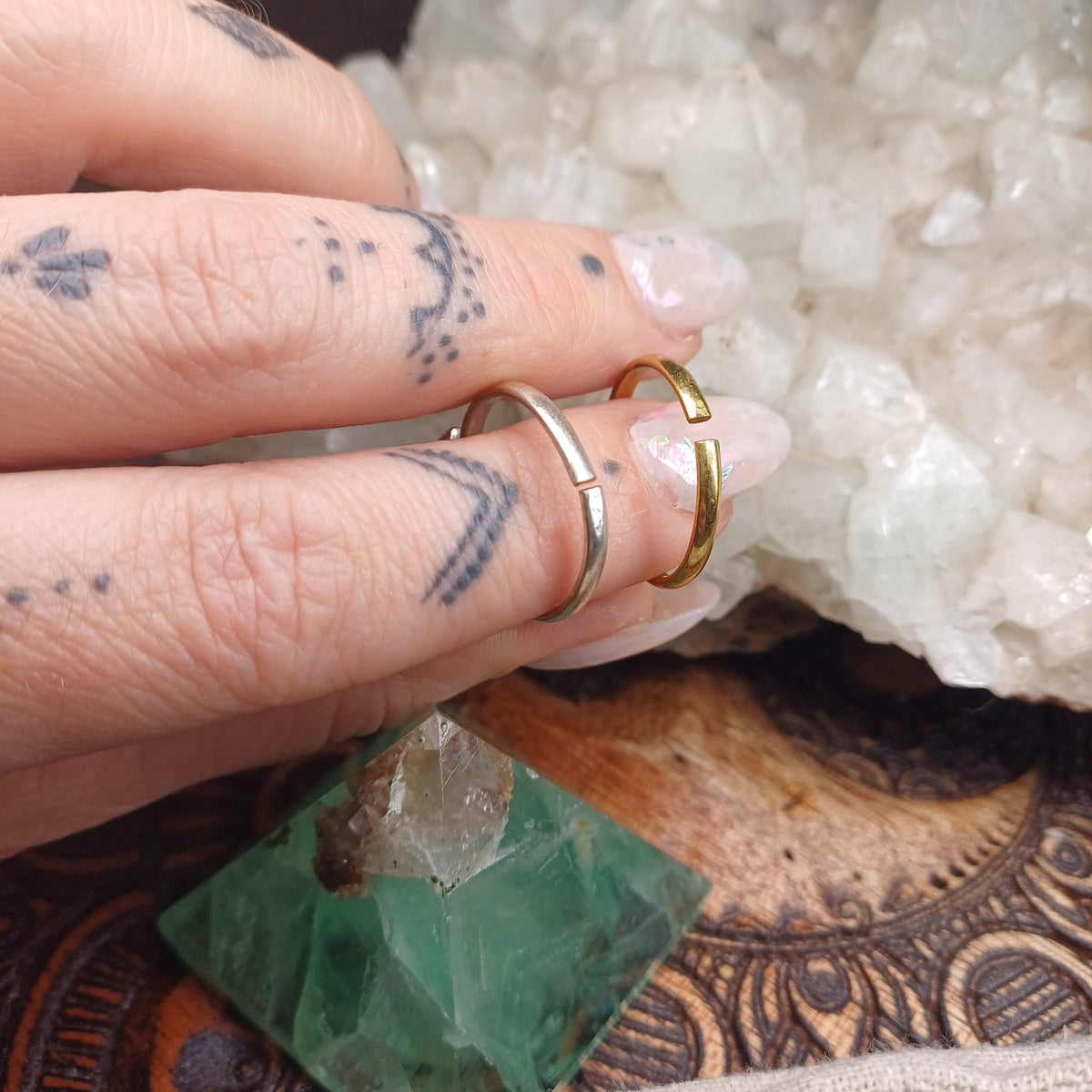 Amethyst Mandala Ring