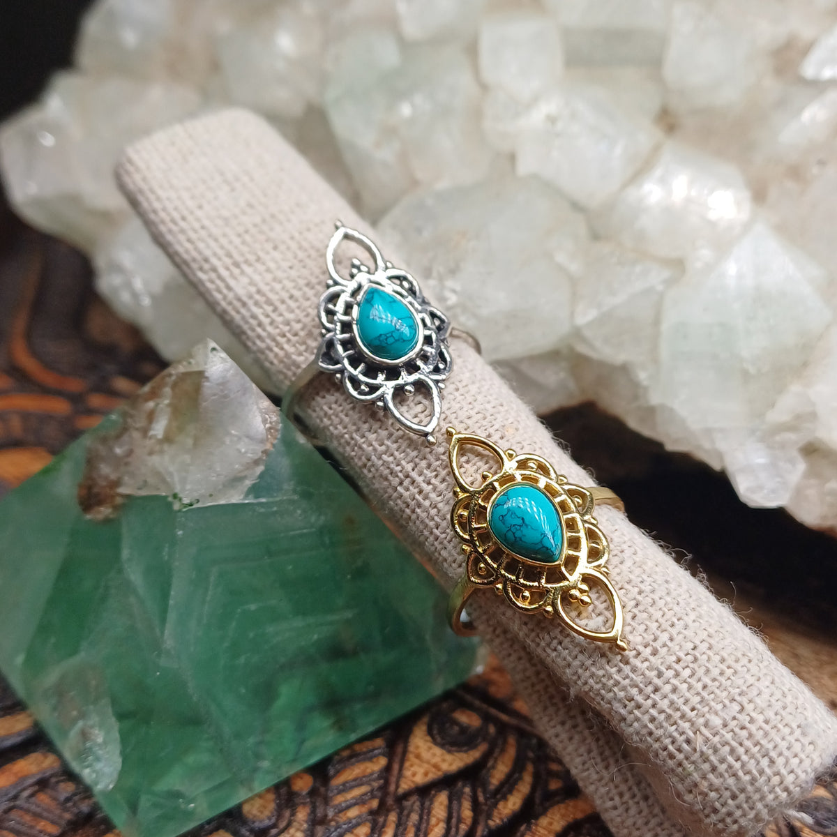 Turquoise Boho Ring